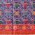 Multicolor printed silk cotton ethnic saree with blouse piece