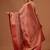 Peach woven art silk traditional saree with blouse piece