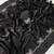 Black color fendy satin space silk blend solid diamond siroski work saree with un-stitched blouse