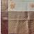 Sea green printed art silk ethnic saree with blouse piece