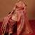 Peach woven art silk traditional saree with blouse piece