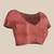 Peach woven art silk traditional saree with blouse piece