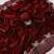 Maroon color fendy satin space silk blend solid diamond siroski work saree with un-stitched blouse