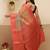 Multicolor printed tissue traditional saree with blouse piece
