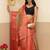 Multicolor printed tissue traditional saree with blouse piece