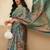 Multicolor printed tissue traditional saree with blouse piece