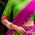 Glorious Green Zari Waving Cotton Wedding Wear Half Saree Lehenga