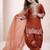 orange pure heavy natural crepe salwar suit set with heavy embroidery sequence work - designer party wear