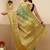 Multicolor printed tissue traditional saree with blouse piece