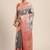 Grey woven cotton blend traditional saree with blouse piece
