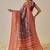 Multicolor woven art silk traditional saree with blouse piece
