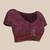 Purple woven cotton blend traditional saree with blouse piece