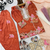 orange pure heavy natural crepe salwar suit set with heavy embroidery sequence work - designer party wear