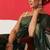 Green woven cotton blend traditional saree with blouse piece