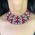 The crimson bloom kundan necklace & earring set