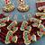 The crimson bloom kundan necklace & earring set