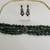 Regal emerald ruby dangle set