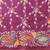 Purple printed silk blend ethnic saree with blouse piece
