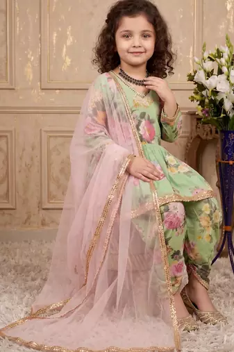 pista heavy fox georgette salwar suit set with digital print work with less - designer party wear