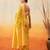 Yellow woven pure cotton ethnic saree with blouse piece