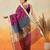 Purple woven pure cotton ethnic saree with blouse piece