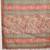 Brown printed cotton blend ethnic saree with blouse piece