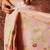Pink printed cotton blend ethnic saree with blouse piece