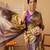 Olive printed tissue traditional saree with blouse piece