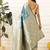 Blue woven art silk traditional saree with blouse piece