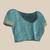 Blue woven art silk traditional saree with blouse piece