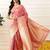Pink woven art silk traditional saree with blouse piece
