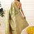 Olive woven art silk traditional saree with blouse piece