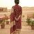 Red printed cotton blend stitched floral print salwar kurta dupatta for women