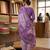 Pink printed cotton blend stitched floral print salwar kurta dupatta for women