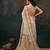 Beige printed cotton blend ethnic saree with blouse piece