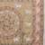 Beige printed cotton blend ethnic saree with blouse piece