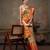 Multicolor woven art silk traditional saree with blouse piece