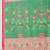 Green printed cotton blend ethnic saree with blouse piece
