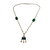 The emerald bloom long necklace