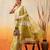 Yellow printed cotton blend ethnic saree with blouse piece