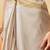 Off white printed art silk ethnic saree with blouse piece