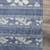 Blue printed silk blend ethnic saree with blouse piece
