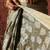 Olive printed art silk ethnic saree with blouse piece