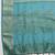 Teal woven cotton blend traditional saree with blouse piece