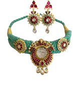 The royal kundan floral choker set