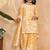 yellow heavy fox georgette salwar suit set with embroidery work - designer party wear