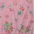 Pink printed cotton blend ethnic saree with blouse piece