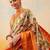 Blue plain art silk traditional saree with blouse piece