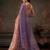 Lavender printed tissue traditional saree with blouse piece