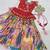 multi heavy chinon silk with digital print with embroidery work - designer party wear